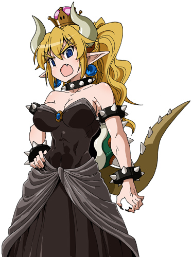 bowsette (mario and 1 more) drawn by maso_(ascii_art)