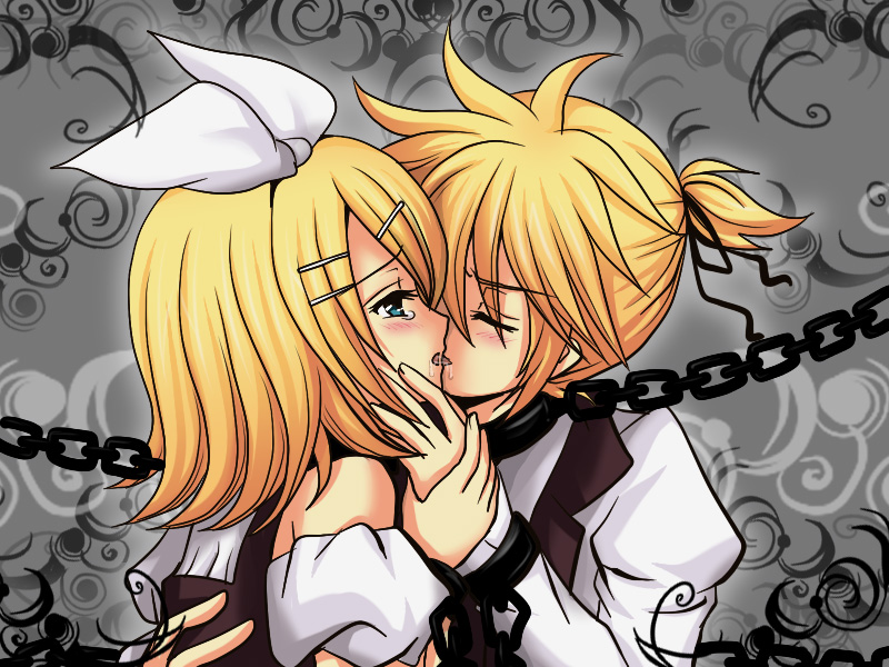 kagamine rin and kagamine len (vocaloid and 1 more) drawn by zashiki_usagi