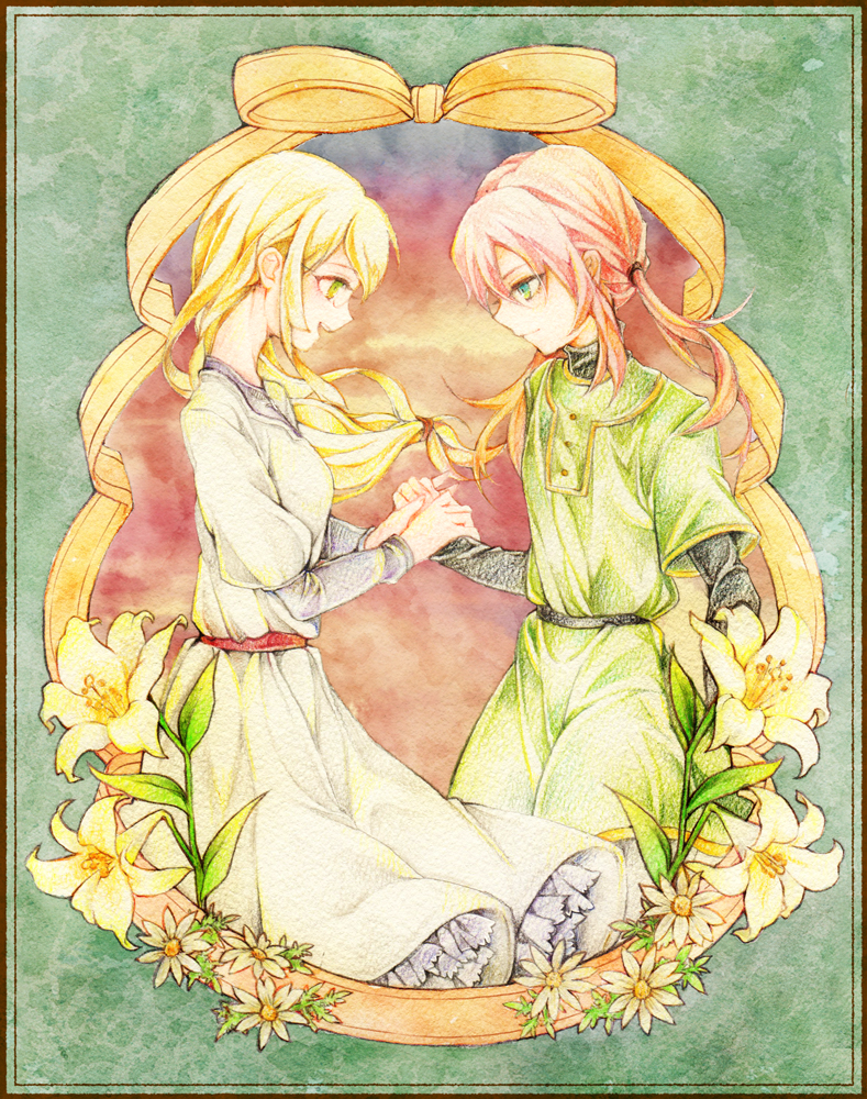 kirino ranmaru and jeanne d'arc (inazuma eleven and 2 more) drawn by atea