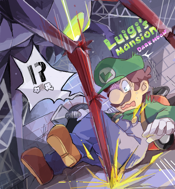 luigi and spider queen (mario and 2 more) drawn by kayako_(bimabima)