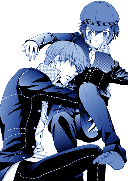 narukami yu and shirogane naoto (persona and 1 more) drawn by kirishima_sou