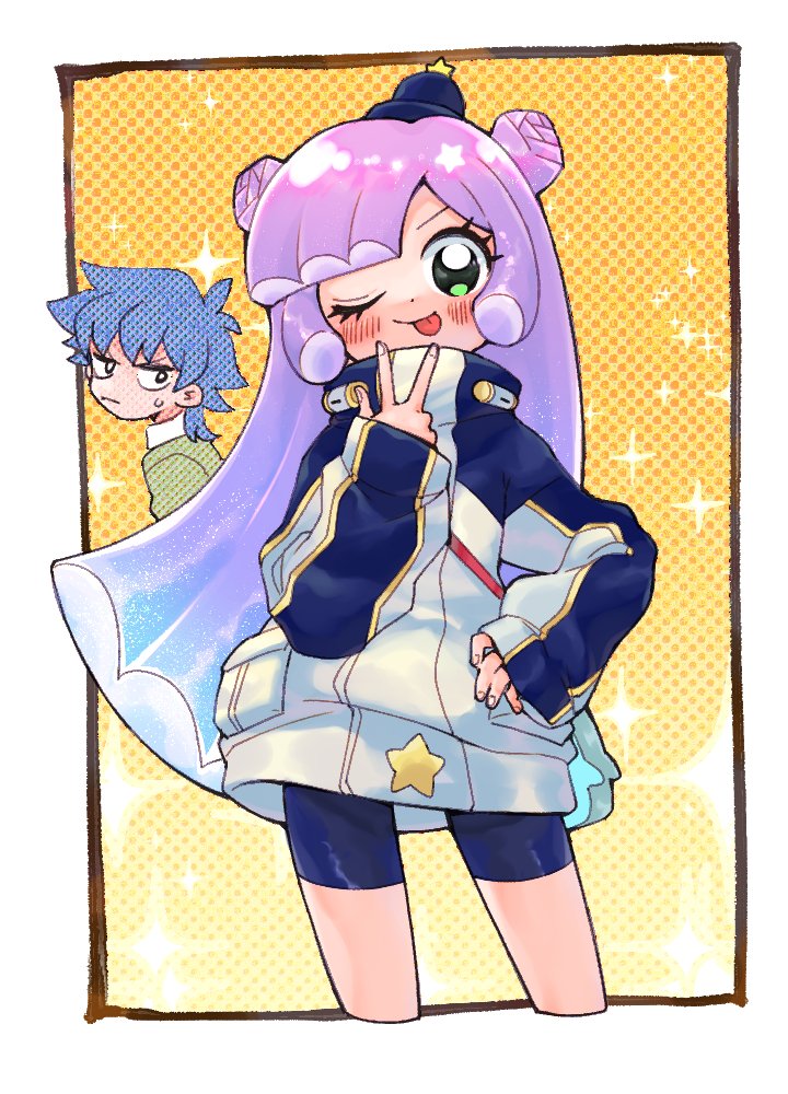 puniru and kawaii kotarou (puniru wa kawaii slime) drawn by hiitya