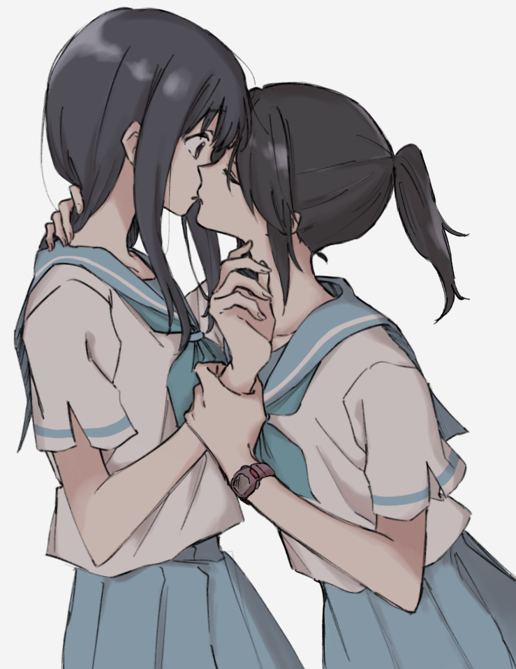 yoroizuka mizore and kasaki nozomi (hibike! euphonium and 1 more) drawn by syonosuke9573