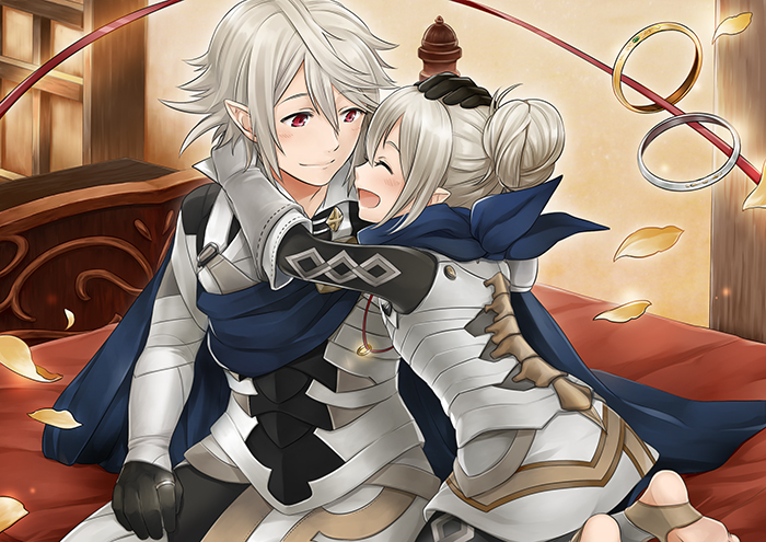 male corrin and female kana (fire emblem and 1 more)
