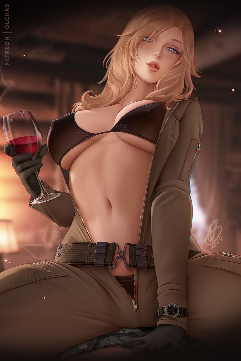 eva (metal gear and 1 more) drawn by olchas