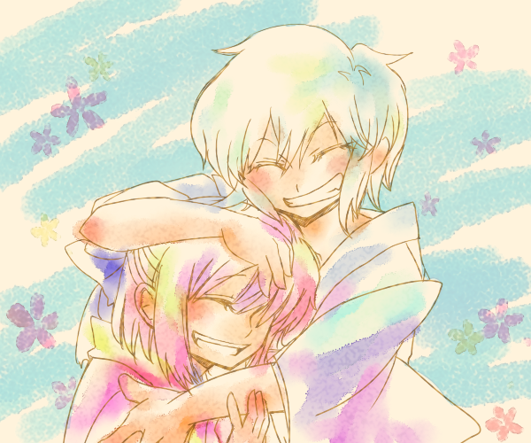 kohaku and tohno shiki (tsukihime) drawn by sayonara_stranger_(artist)