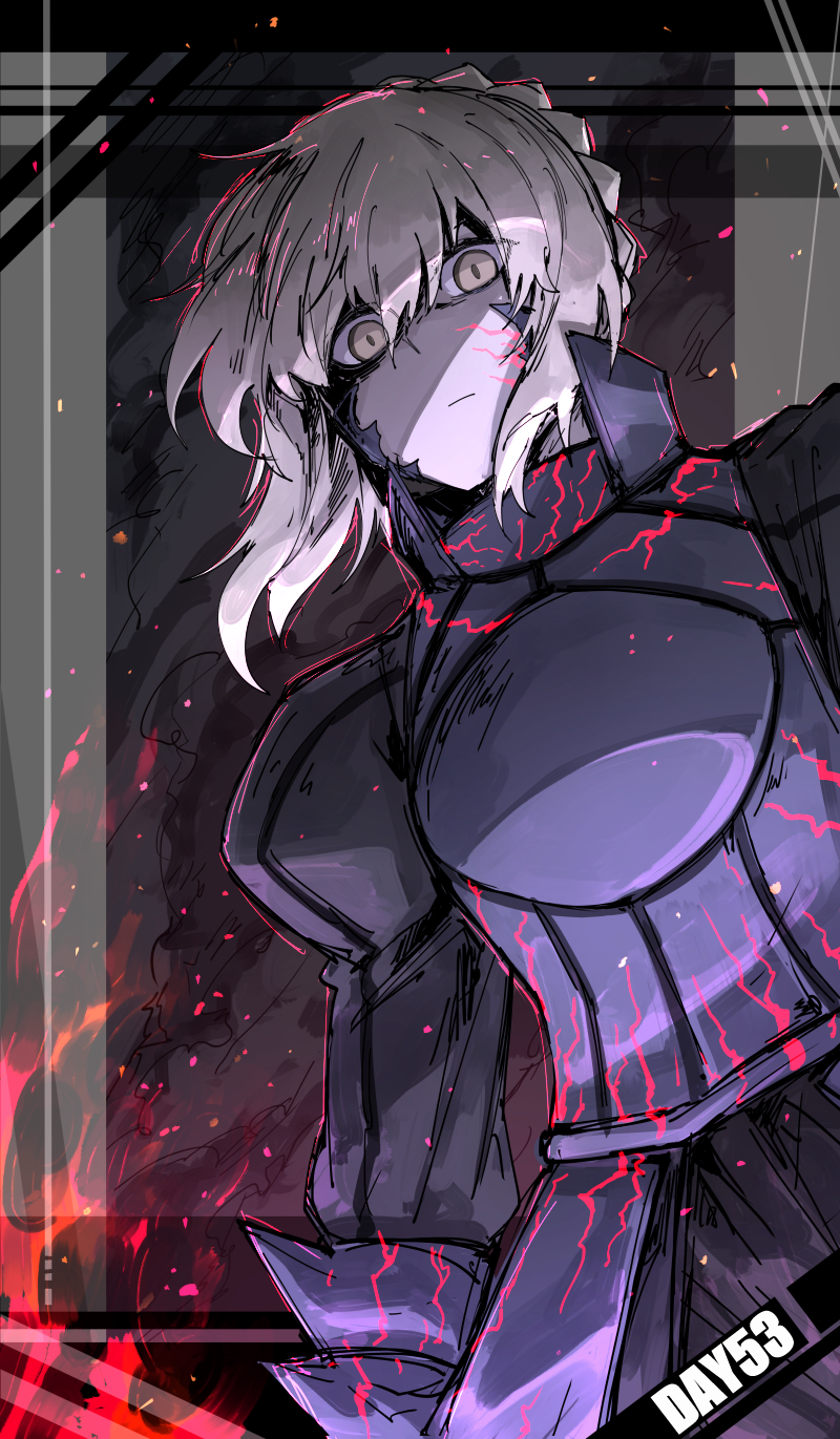 artoria pendragon and saber alter (fate and 2 more) drawn by kankan33333