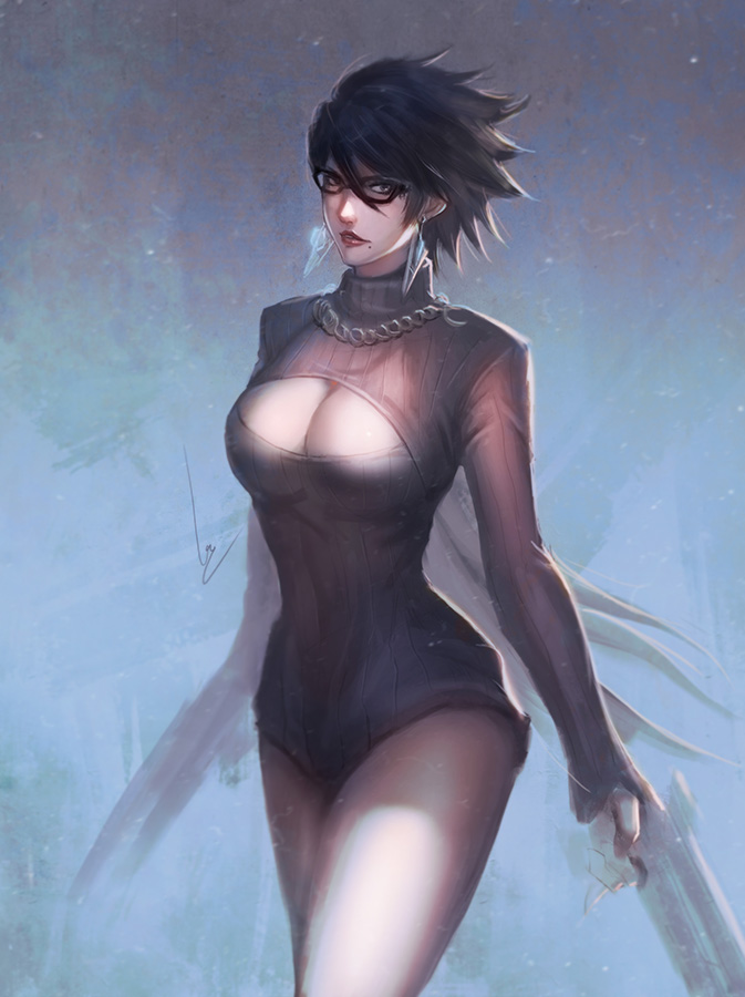 bayonetta (bayonetta and 1 more) drawn by chaosringen