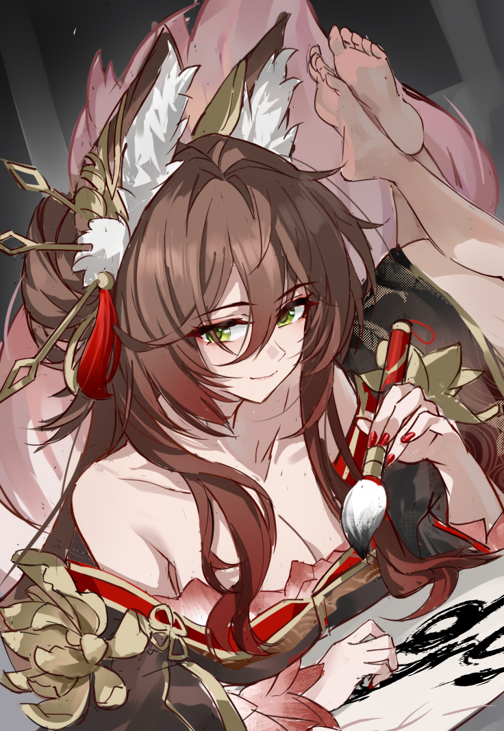 tingyun and fugue (honkai and 1 more) drawn by evzeva