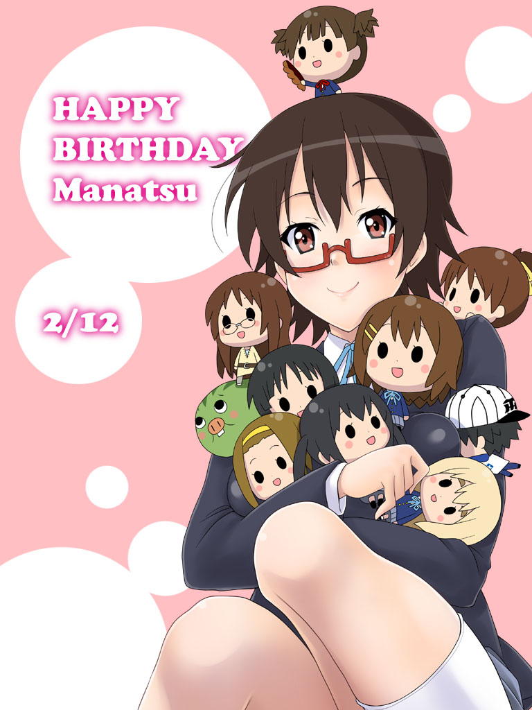 akiyama mio, nakano azusa, hirasawa yui, tainaka ritsu, kotobuki tsumugi, and 5 more (pokemon and 1 more) drawn by eunos