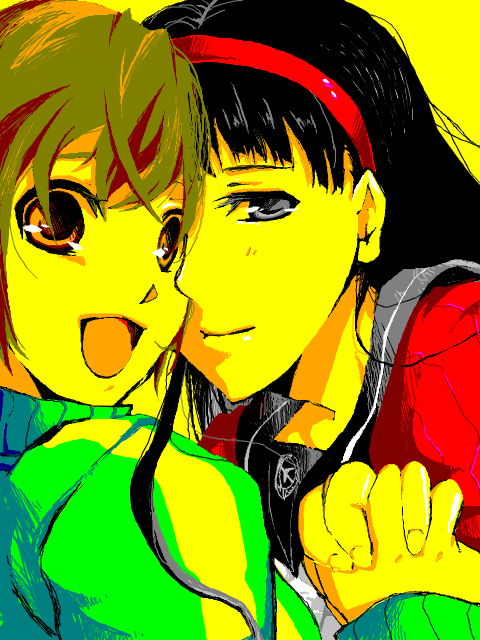 satonaka chie and amagi yukiko (persona and 1 more)