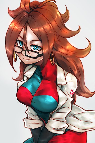 android 21 (dragon ball and 1 more) drawn by kemachiku