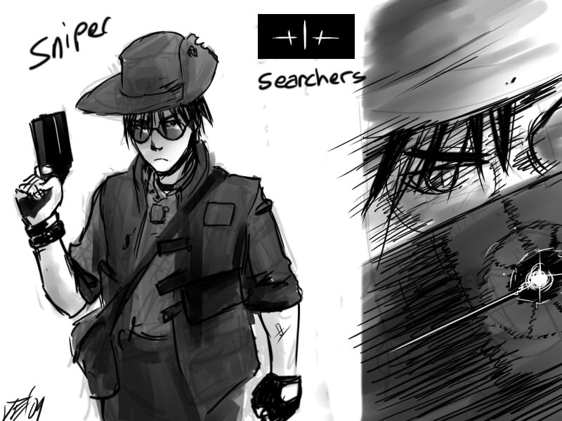 sniper and killy (team fortress 2 and 1 more)