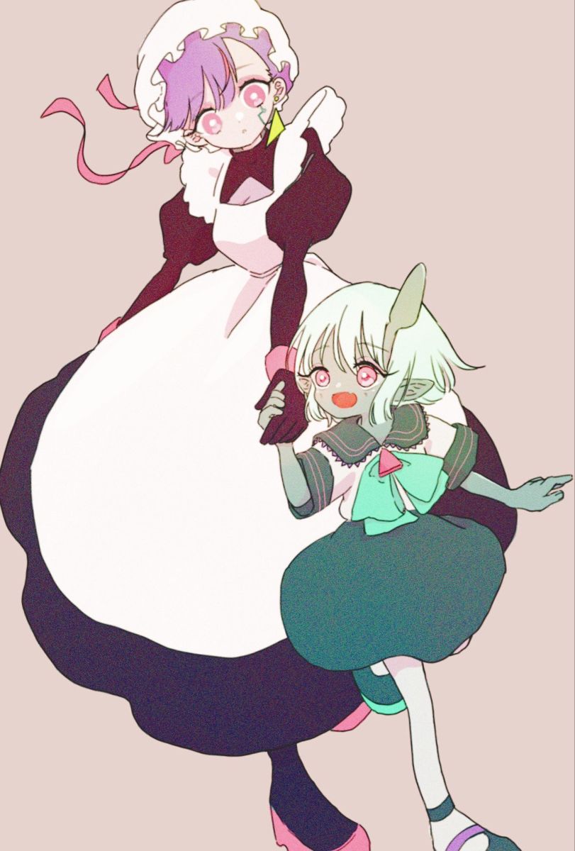 nira-chan and nanashi (zutto mayonaka de ii no ni and 1 more) drawn by takki_kindwater