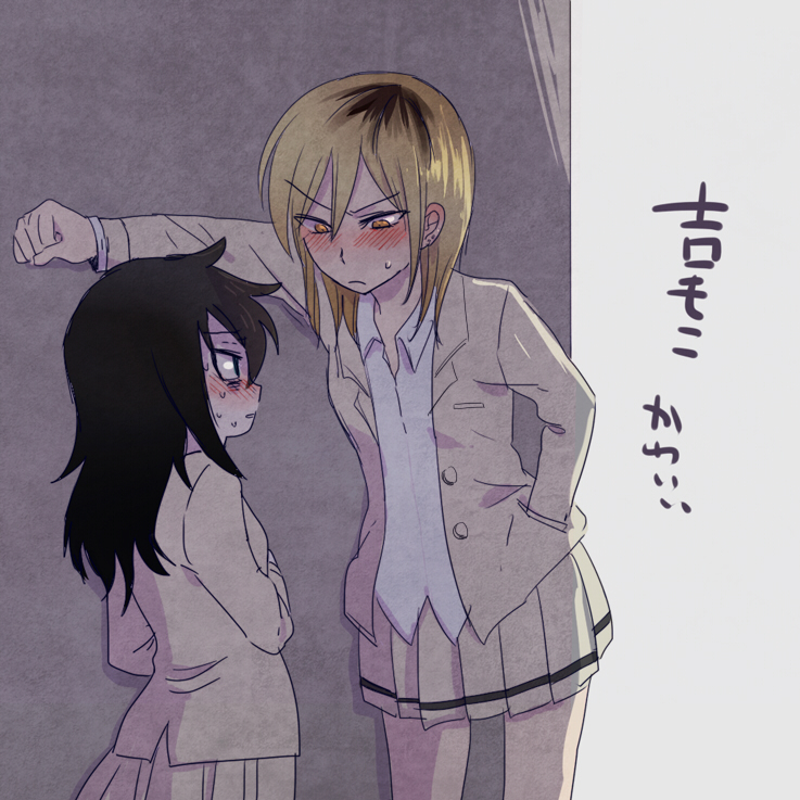 kuroki tomoko and yoshida masaki (watashi ga motenai no wa dou kangaetemo omaera ga warui!) drawn by nuka_(nukamochi)