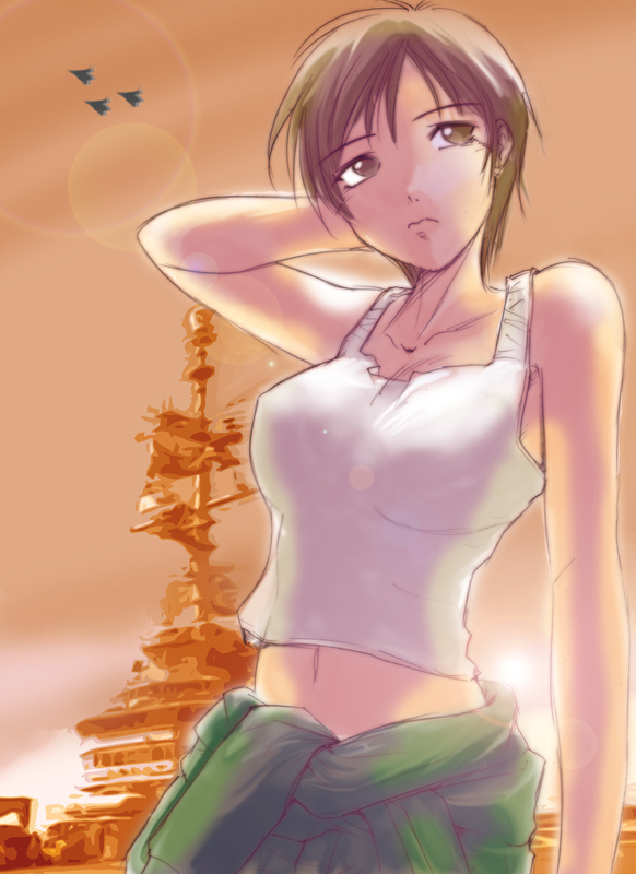 kei nagase (ace combat and 1 more) drawn by sig_(sotokanda_delta_force)