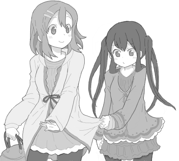 nakano azusa and hirasawa yui (k-on!) drawn by kuzu_kow