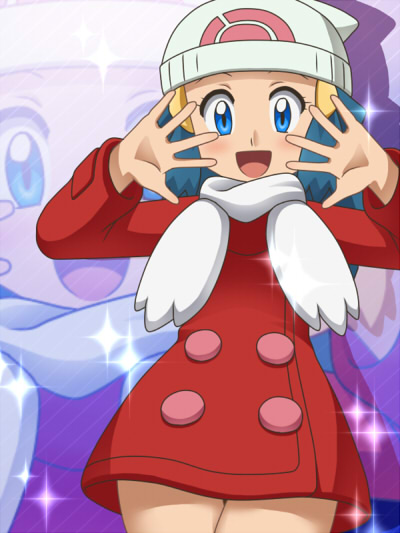 dawn (pokemon and 1 more) drawn by awa