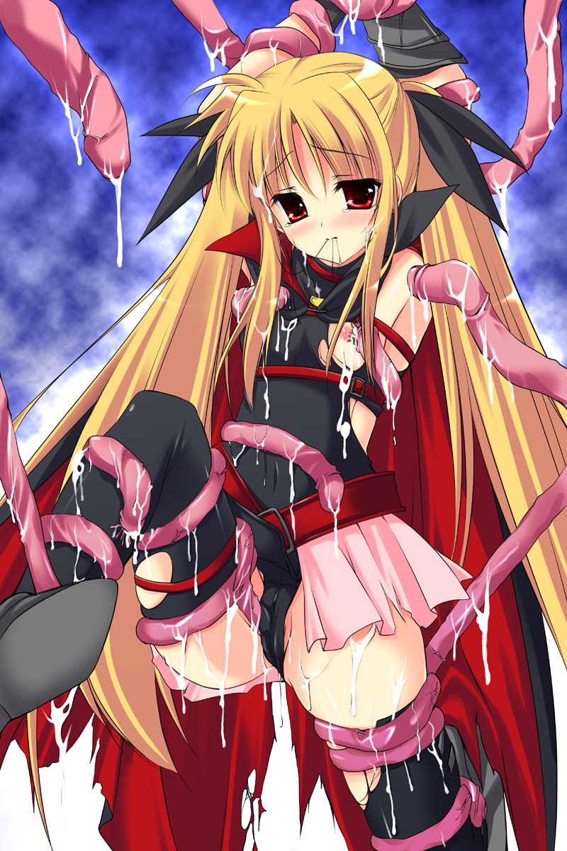 fate testarossa (lyrical nanoha and 2 more) drawn by hayashi_sakura