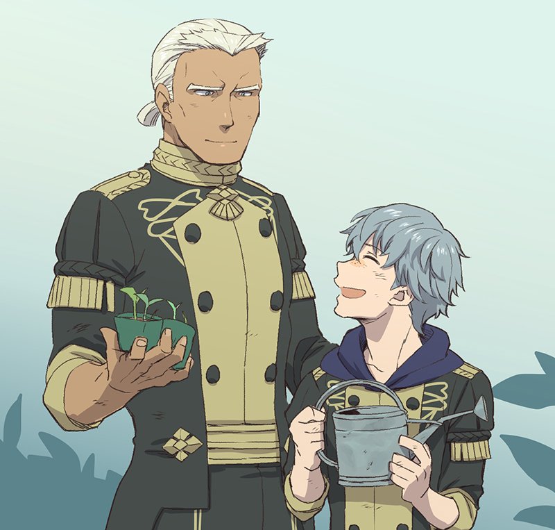 dedue molinaro and ashe ubert (fire emblem and 1 more) drawn by coffee_dognut