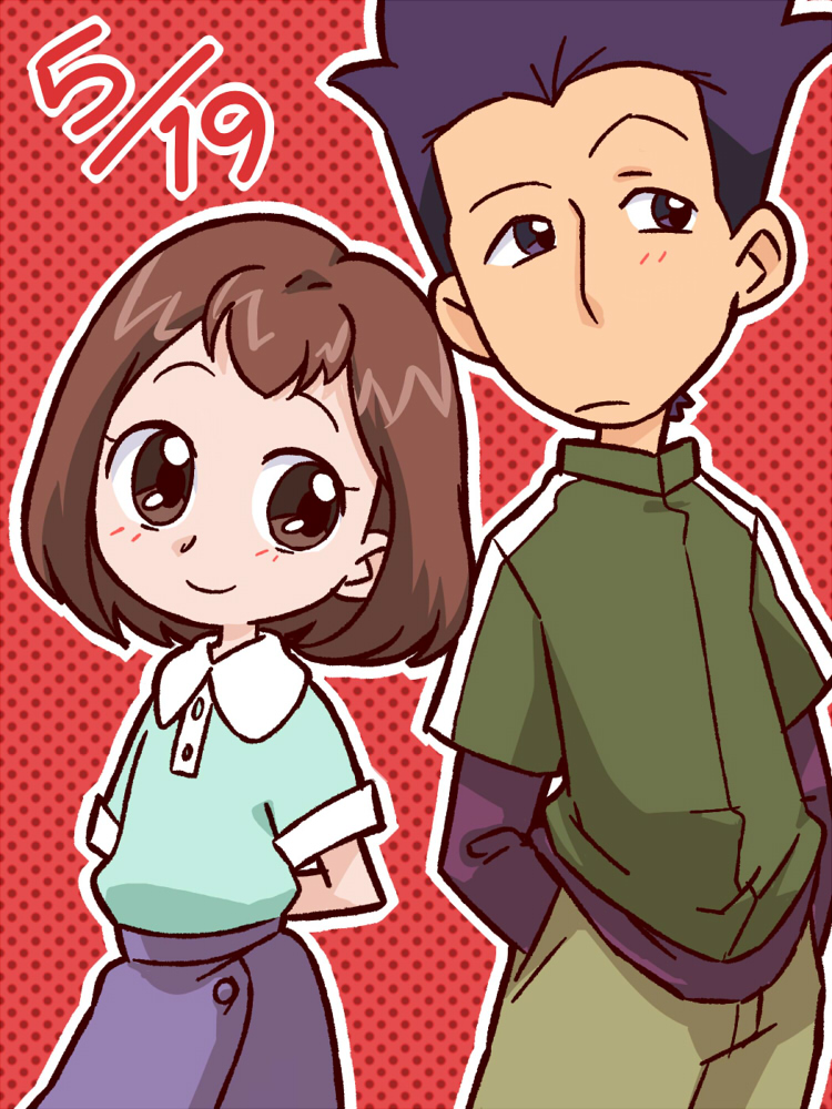 kudou mutsumi and hasebe takeshi (ojamajo doremi) drawn by rapisu