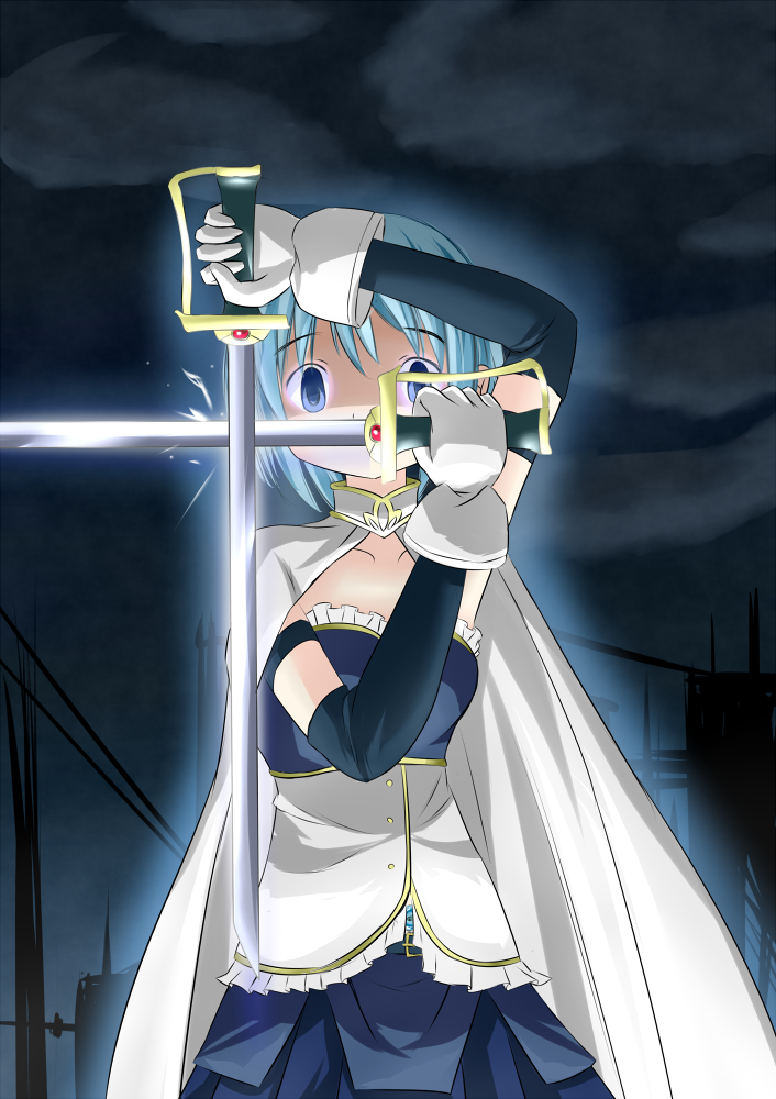 miki sayaka and alexander anderson (mahou shoujo madoka magica and 1 more) drawn by sicile_gloria