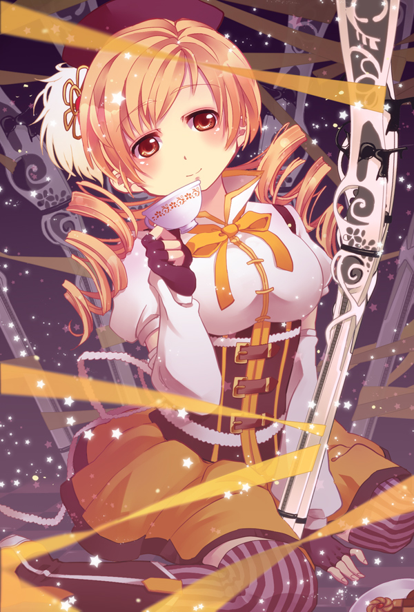tomoe mami (mahou shoujo madoka magica) drawn by mi_(saba-saba)