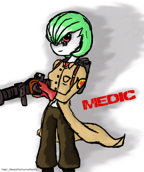 gardevoir, medic, and red medic (pokemon and 1 more) drawn by mow_katz