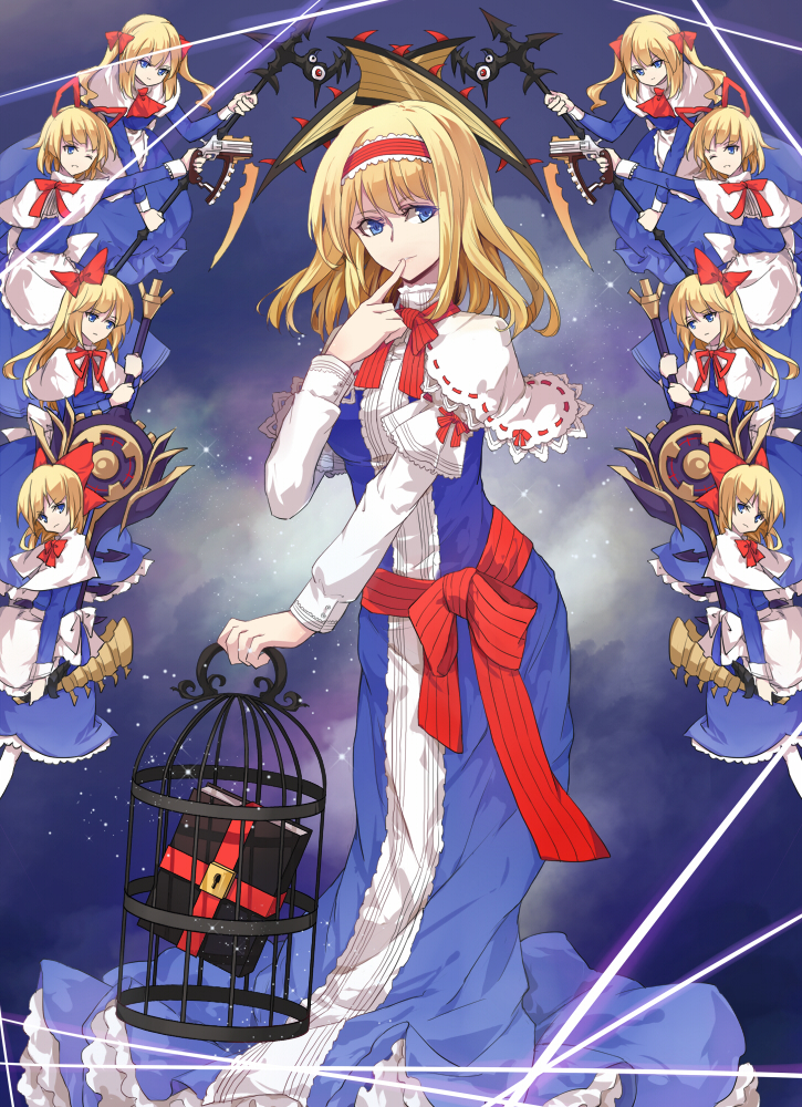 alice margatroid and shanghai doll (touhou and 2 more) drawn by sindre