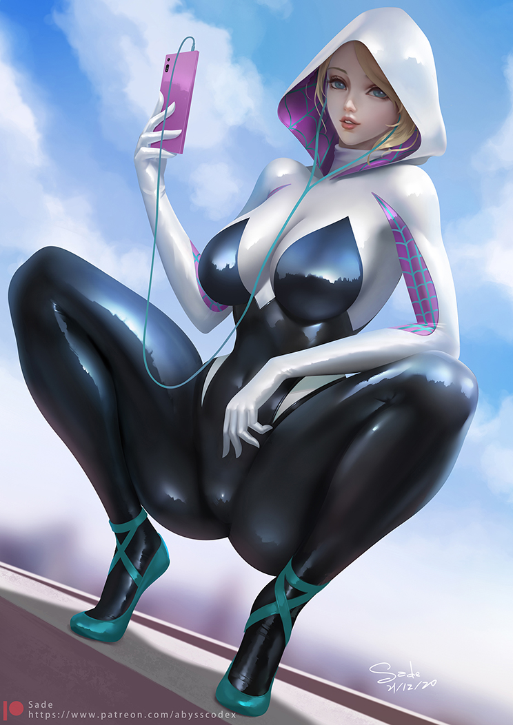 spider-gwen (marvel and 1 more) drawn by sade_abyss