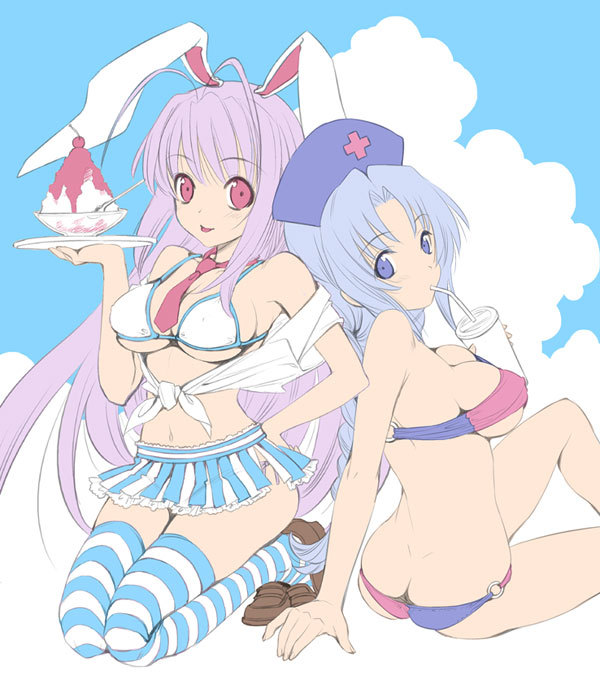 reisen udongein inaba and yagokoro eirin (touhou) drawn by mai20