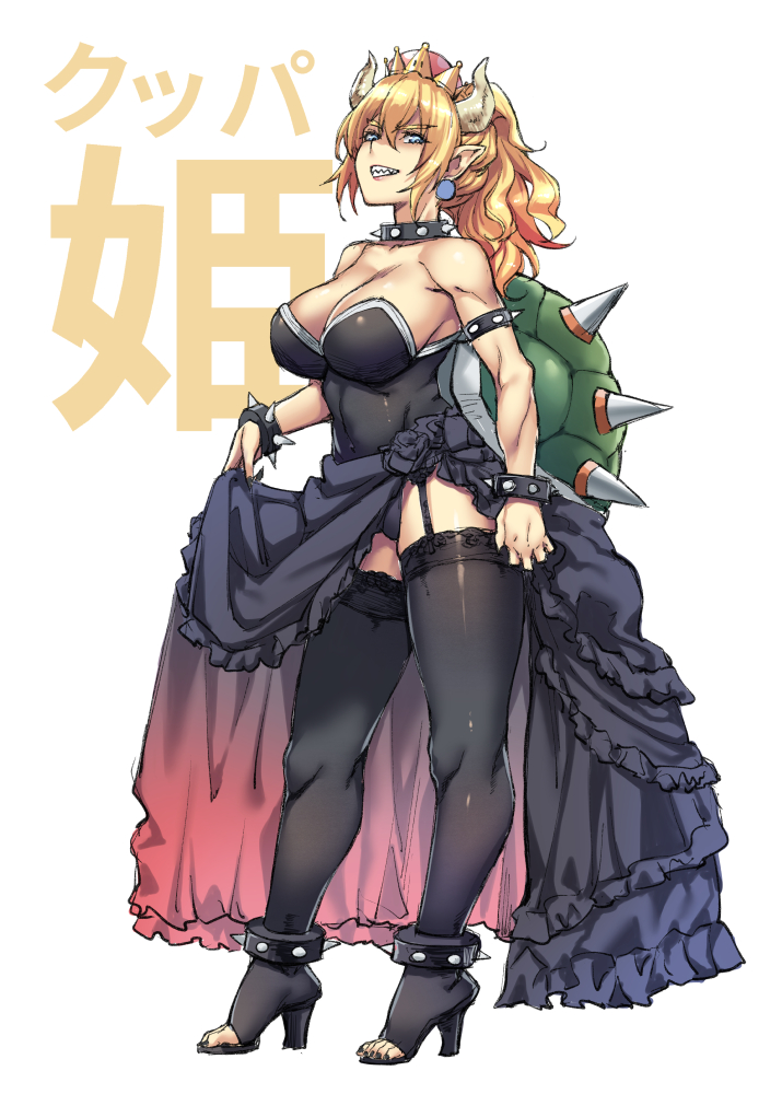 bowsette (mario and 1 more) drawn by mushi024