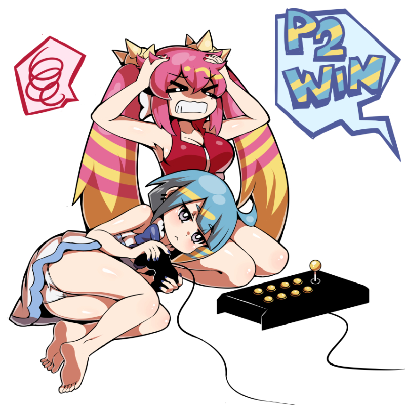 lil-la, ki-sikil, live twin lil-la, and live twin ki-sikil (yu-gi-oh!) drawn by diti_(selecta)