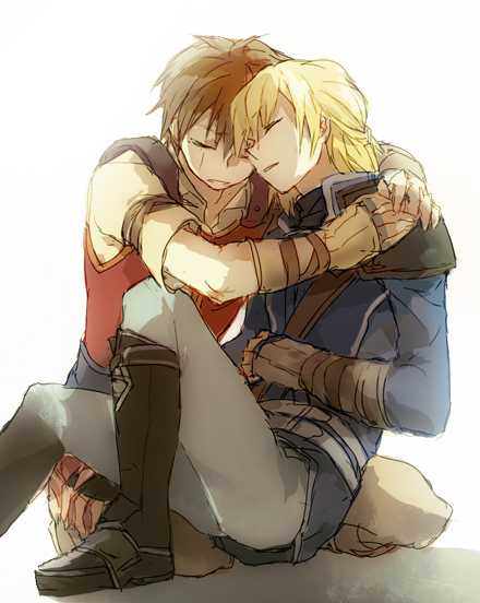 leonardo and edward (fire emblem and 1 more) drawn by rrr