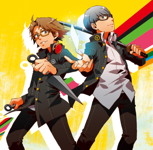 narukami yu and hanamura yousuke (persona and 1 more) drawn by yori_(cookiyoriyo)
