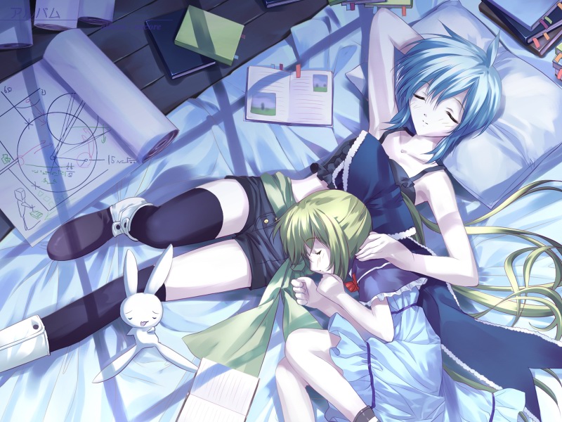 stella and april (sorairo no organ) drawn by ueda_ryou