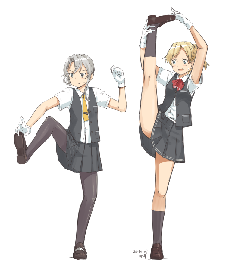 maikaze and nowaki (kantai collection) drawn by kawashina_(momen_silicon)