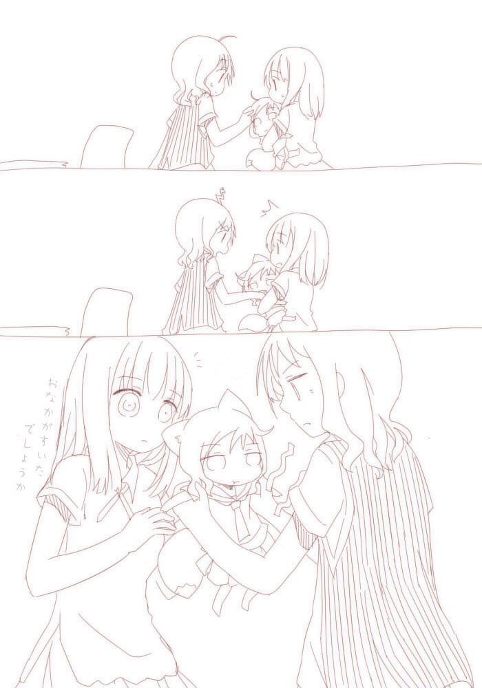 takei hisa and fukuji mihoko (saki) drawn by fud