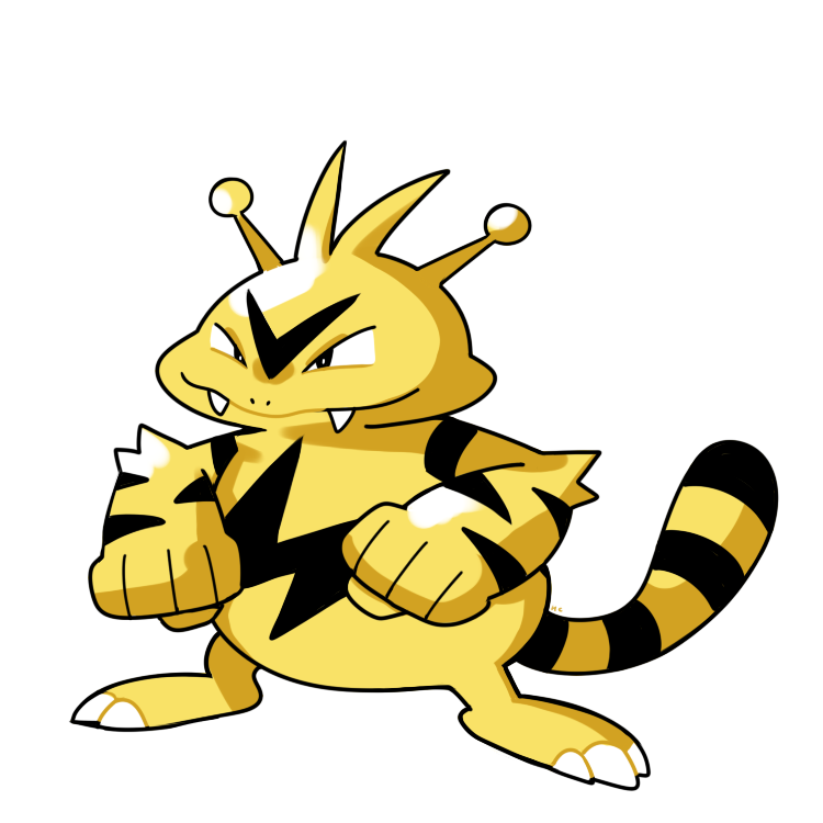 electabuzz (pokemon and 1 more) drawn by rumwik