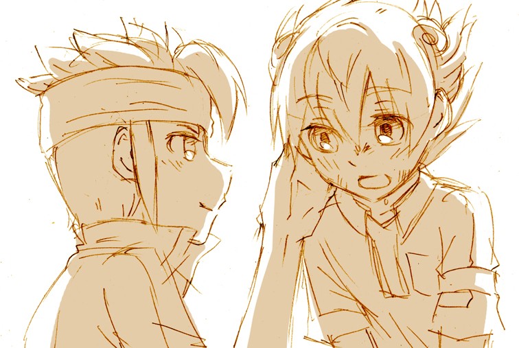 matsukaze tenma and endou mamoru (inazuma eleven and 1 more) drawn by cr72