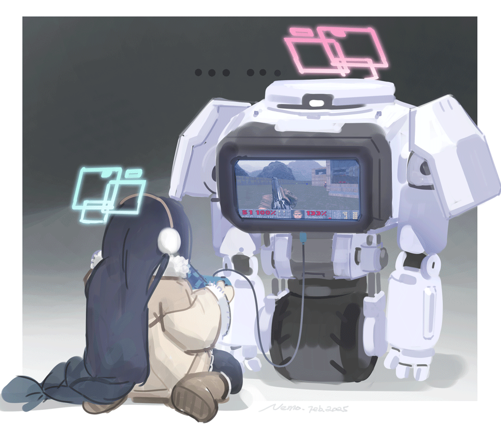 aris and kei (blue archive and 2 more) drawn by nemo_(leafnight)