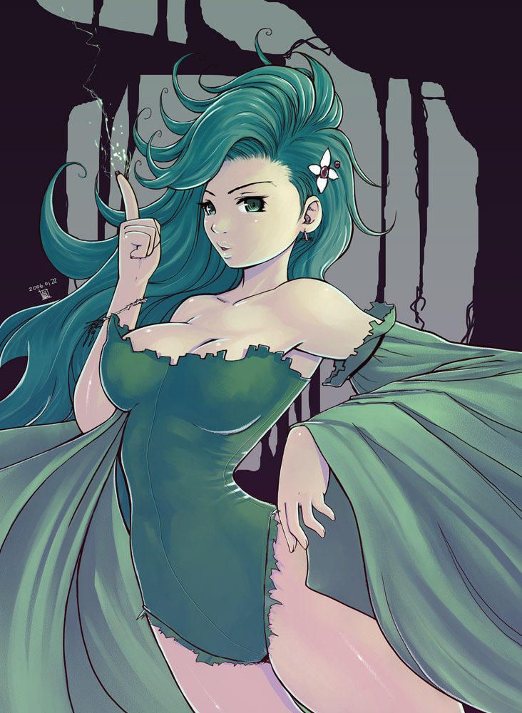 rydia (final fantasy and 1 more) drawn by mahito