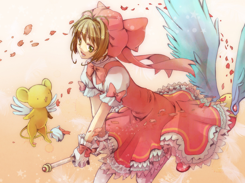 kinomoto sakura and kero (cardcaptor sakura) drawn by ichinashi