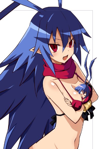 laharl and laharl-chan (disgaea and 1 more) drawn by iwashi_dorobou_-r-