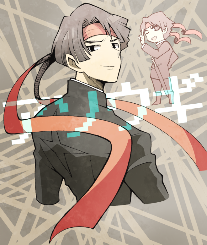 kazuma asogi (ace attorney and 1 more) drawn by minashirazu