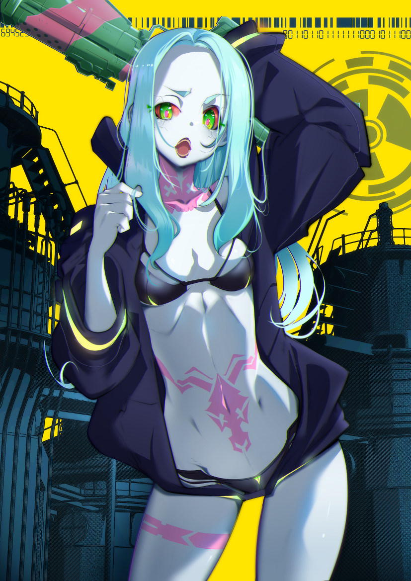 rebecca (cyberpunk and 1 more) drawn by animahakim