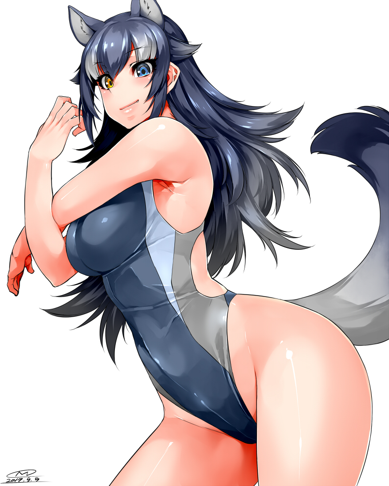 grey wolf (kemono friends) drawn by mitsuba_minoru