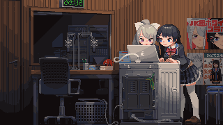 tsukino mito and higuchi kaede (nijisanji) drawn by otnweo