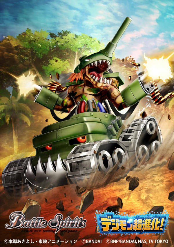 tankmon (digimon and 2 more) drawn by masukudo_(hamamoto_hikaru)