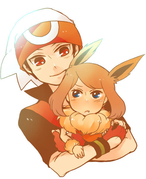 may and brendan (pokemon and 1 more) drawn by shirou_(vista)